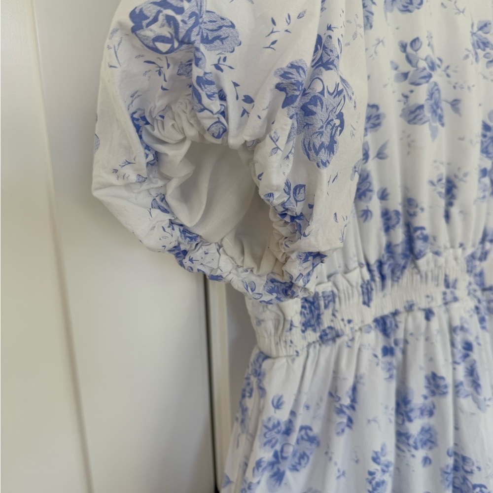 Hyacinth House Mini Dress with Puff Sleeves - Picture 4 of 11